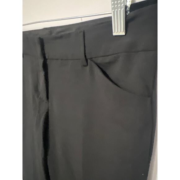 Black Express Editor Boot Cut Slacks, Size 6 Short, KB350 - Picture 2 of 5